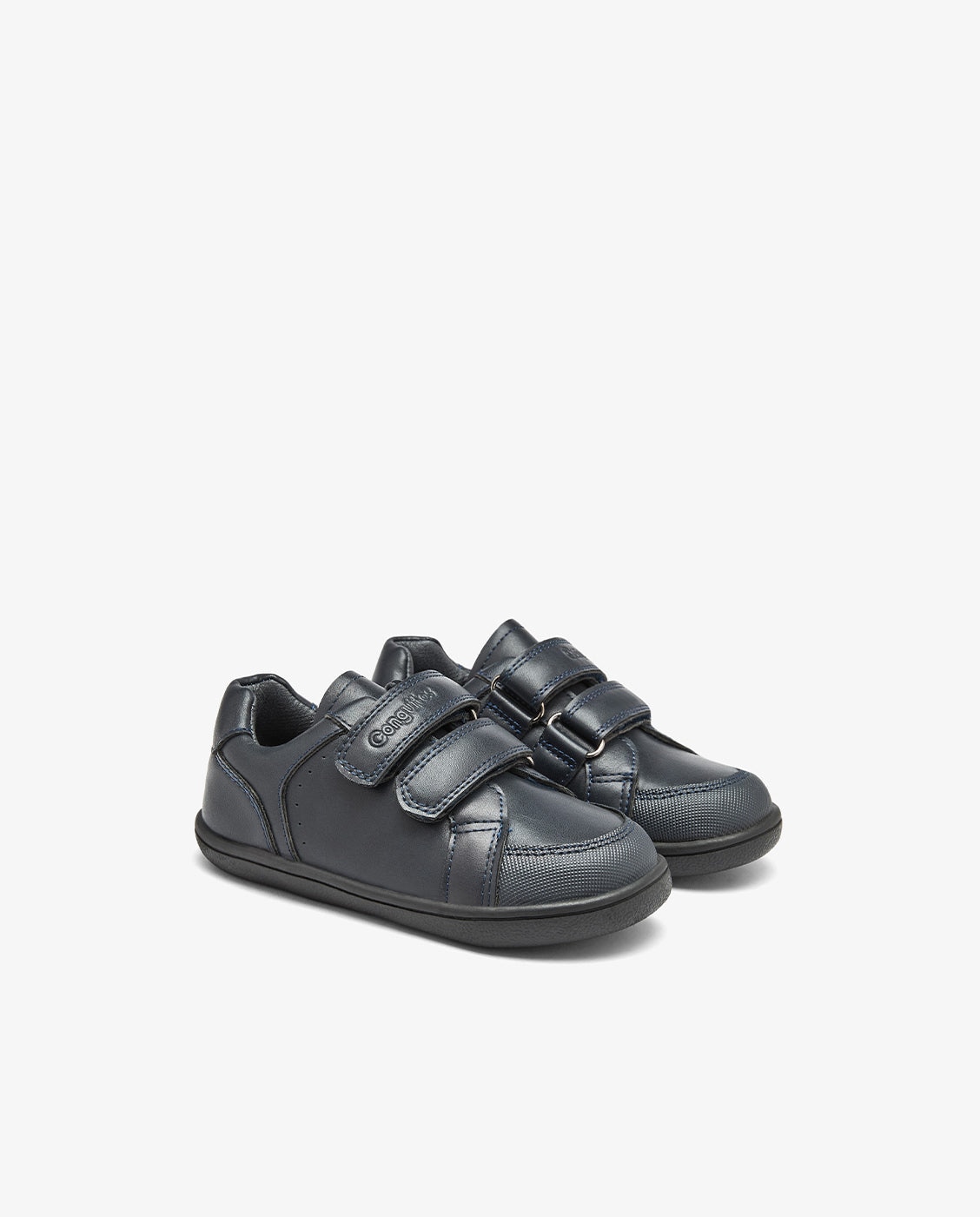 Zapatillas colegiales de niños barefoot con cierre adherente - Conguitos - Azul Azul-2
