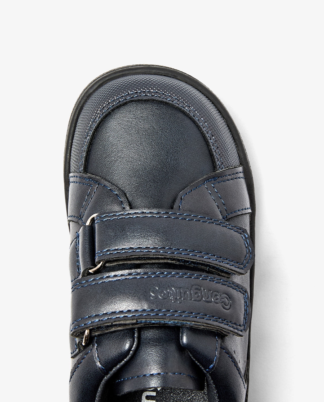 Zapatillas colegiales de niños barefoot con cierre adherente - Conguitos - Azul Azul-4