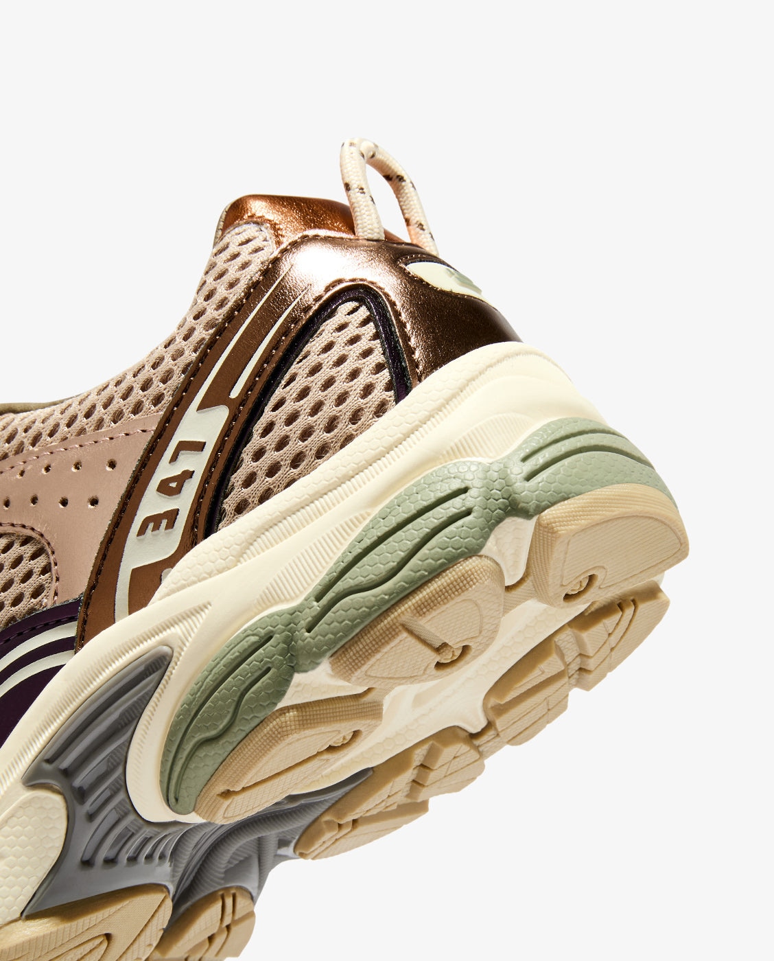 Zapatillas deportivas de mujer de piel 347 metalizado - D.Franklin - Oro Oro-2