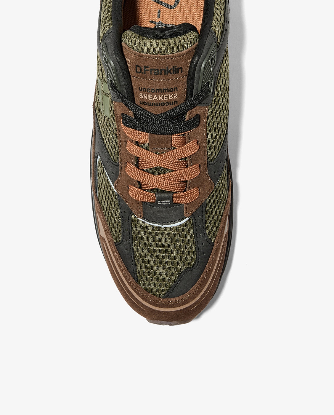Imagen 4 de Zapatillas deportivas de hombre de piel 347 suede - D.Franklin - Kaki Kaki