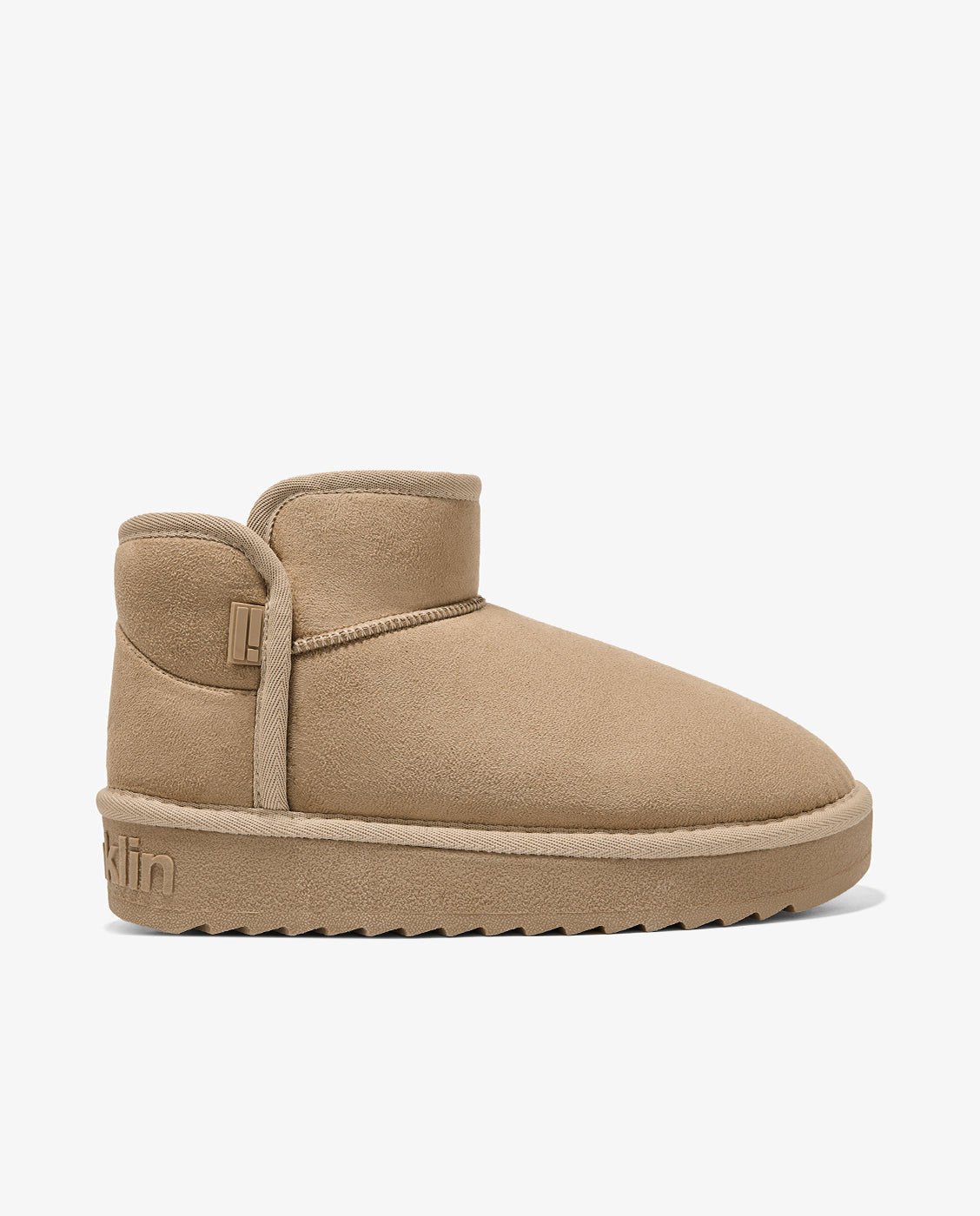Botas de pelo de mujer estilo australianas de corte bajo nordic low - D.Franklin - Beige Beige-1