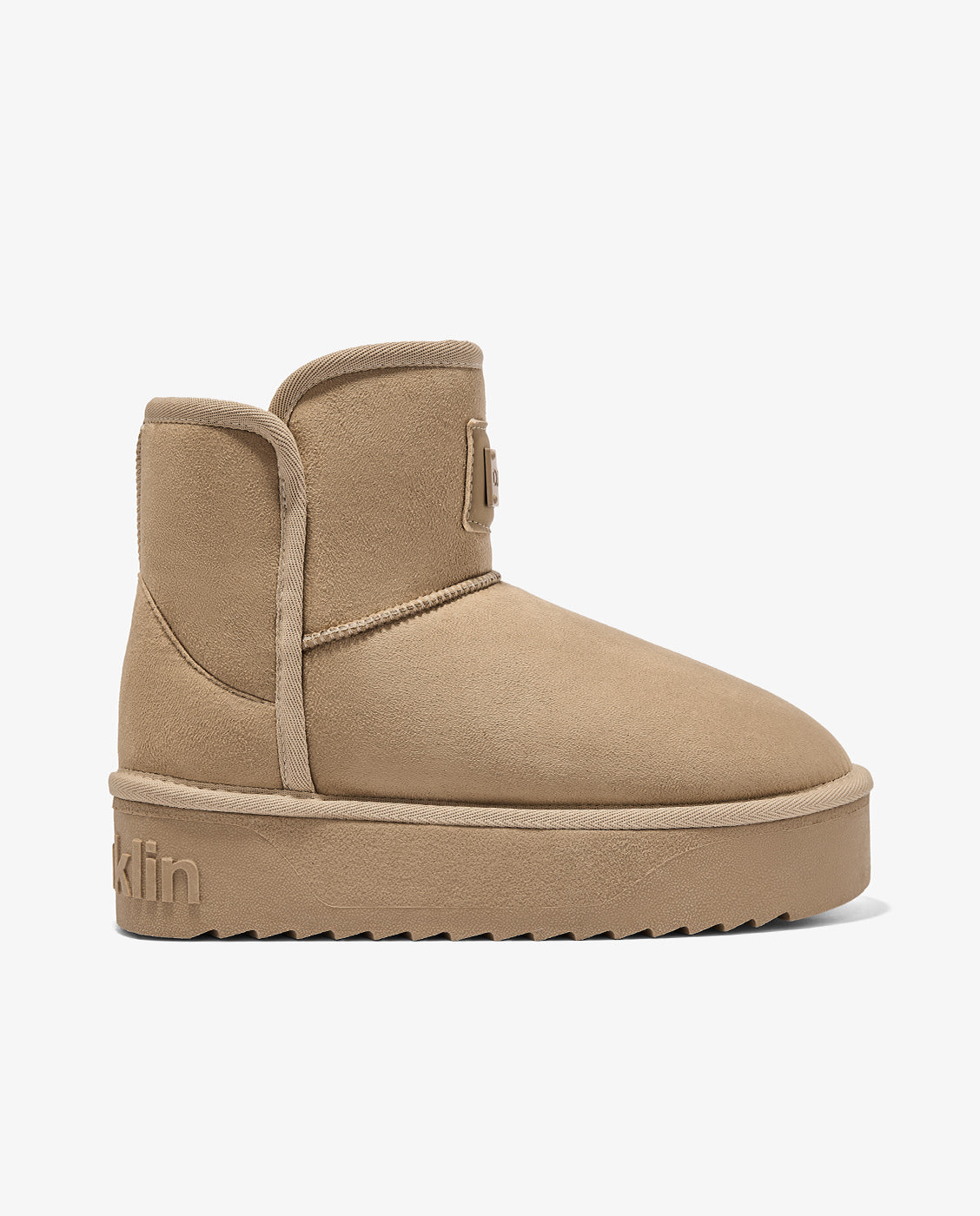 Botas de pelo de mujer estilo australianas de microfibra nordic v.2 basic low - D.Franklin - Beige Beige-1