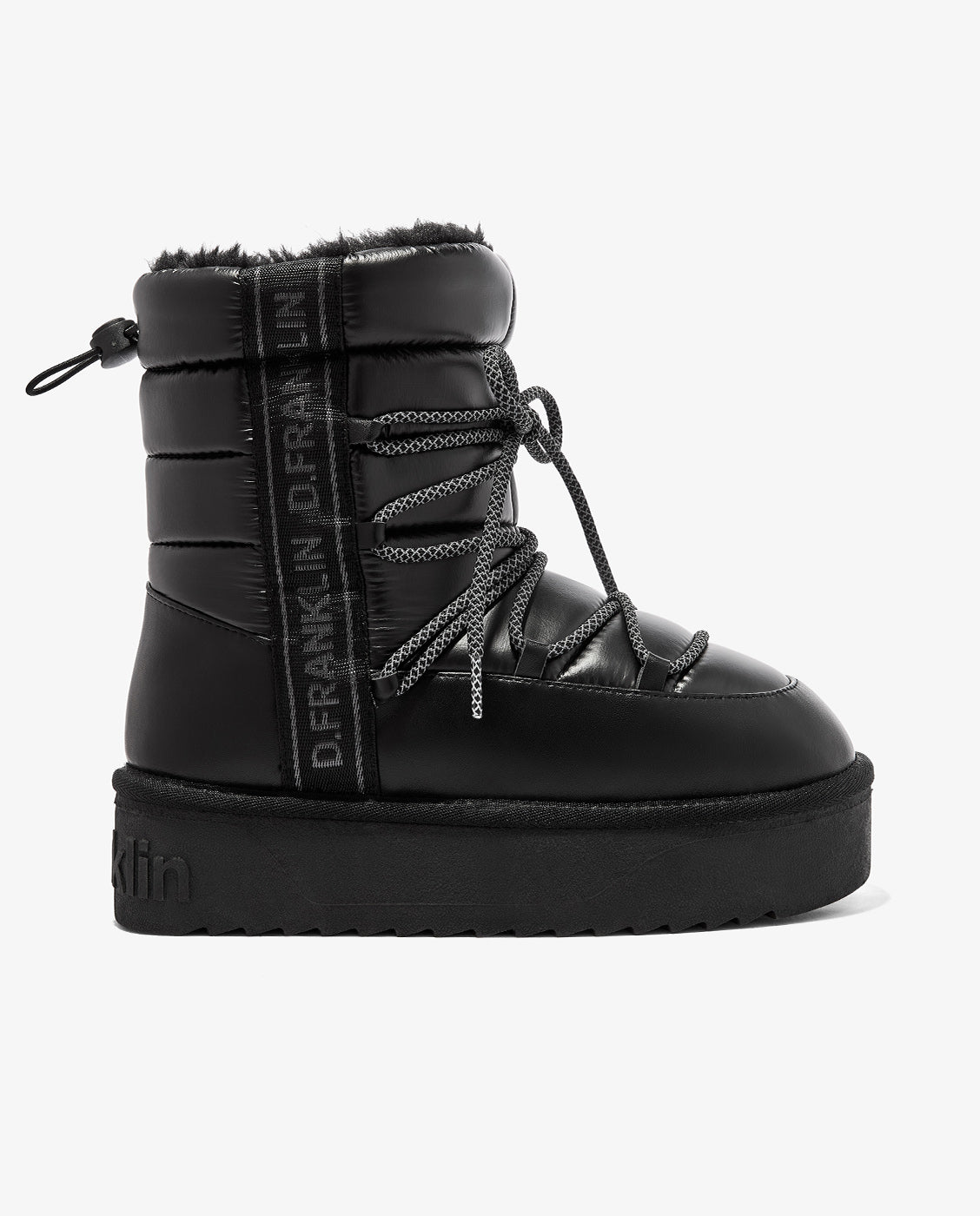 Botas de pelo de mujer estilo australianas de nylon nordic v.2 bomb - D.Franklin - Negro Negro-1