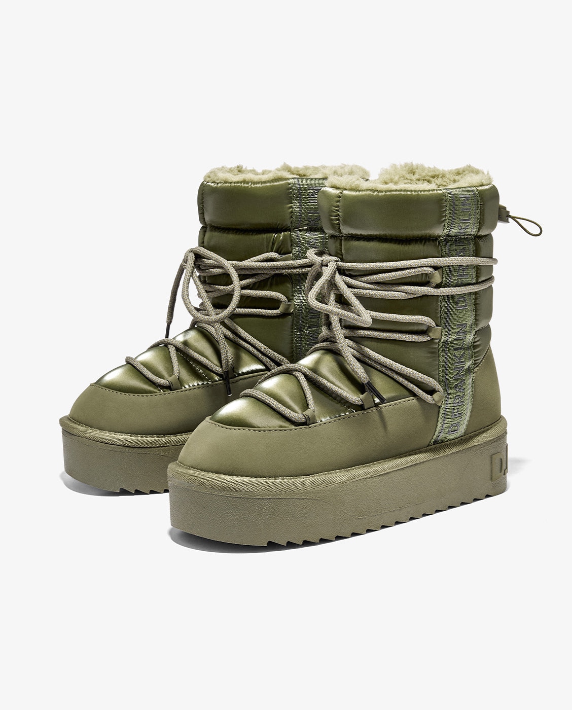 Botas de pelo de mujer estilo australianas de nylon nordic v.2 bomb - D.Franklin - Kaki Kaki-3