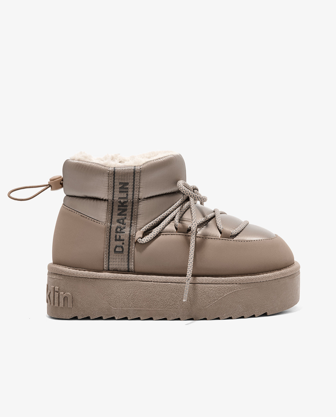 Botas de pelo de mujer estilo australianas de nylon nordic v.2 bomb low - D.Franklin - Gris Gris-1
