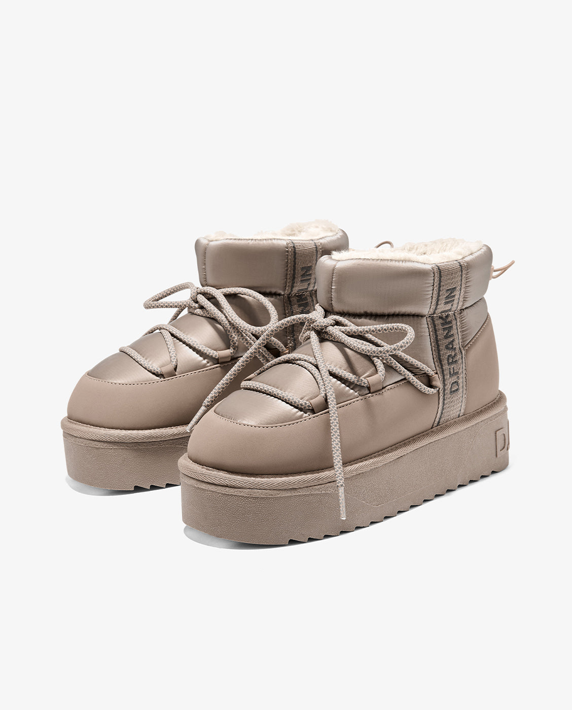 Botas de pelo de mujer estilo australianas de nylon nordic v.2 bomb low - D.Franklin - Gris Gris-3
