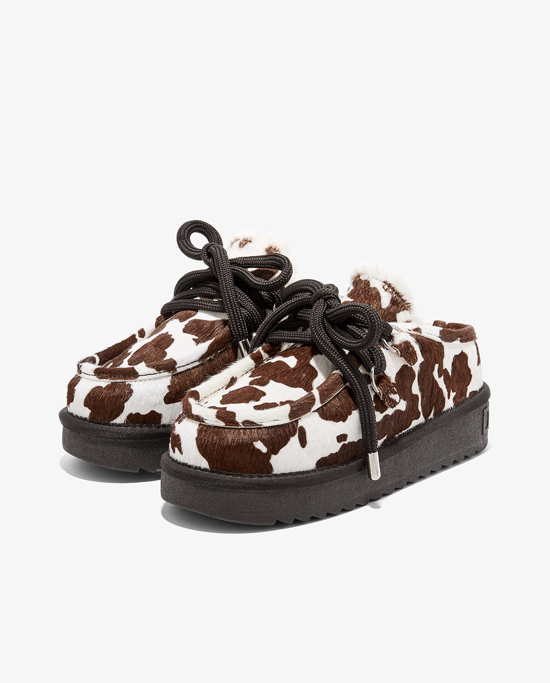 Botas de pelo de mujer estilo australianas con forro interior nordic clog - D.Franklin - Estampado Estampado-4