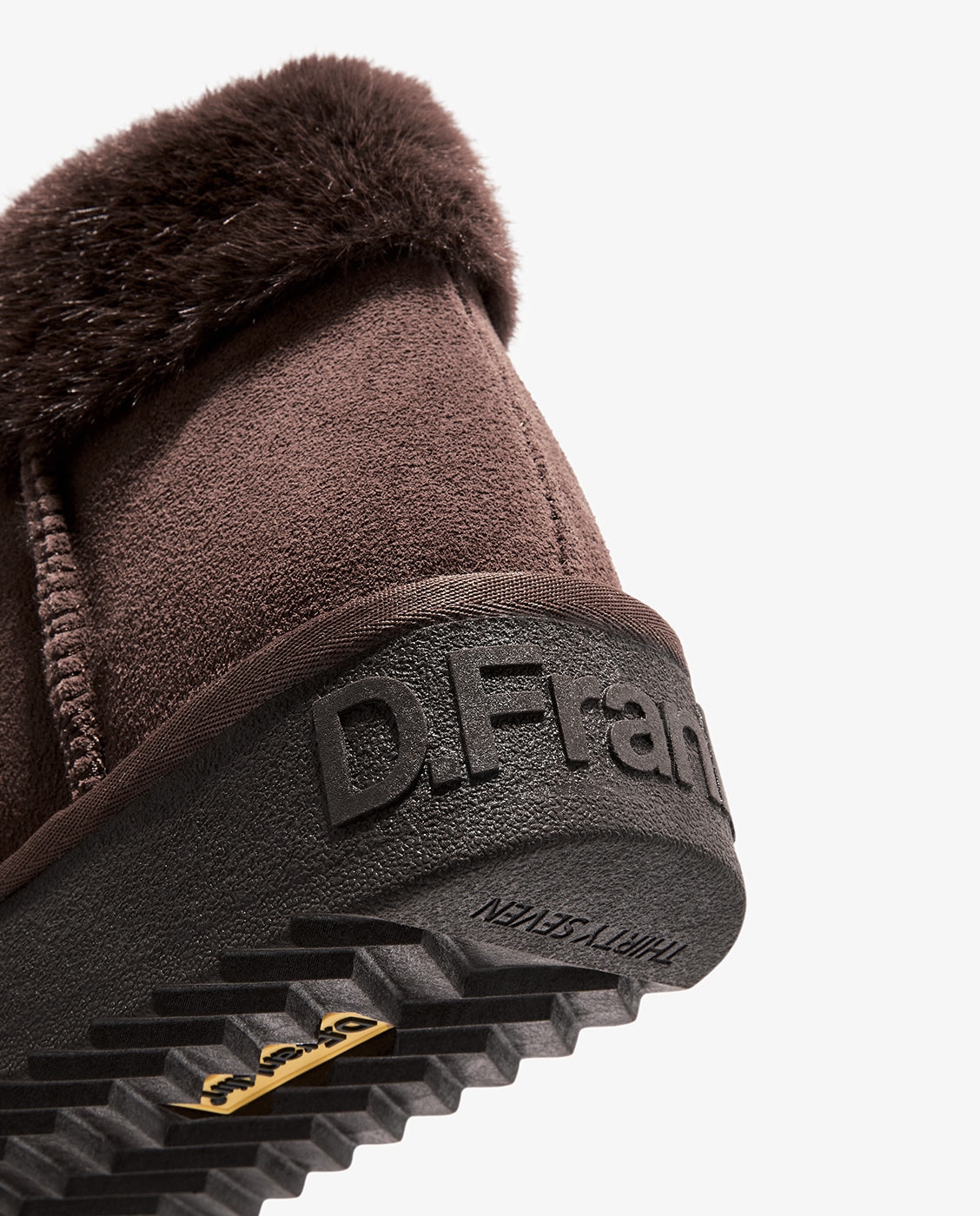 Botas de pelo de mujer estilo australianas de piel nordic mid pelo - D.Franklin - Marrón Marrón-3