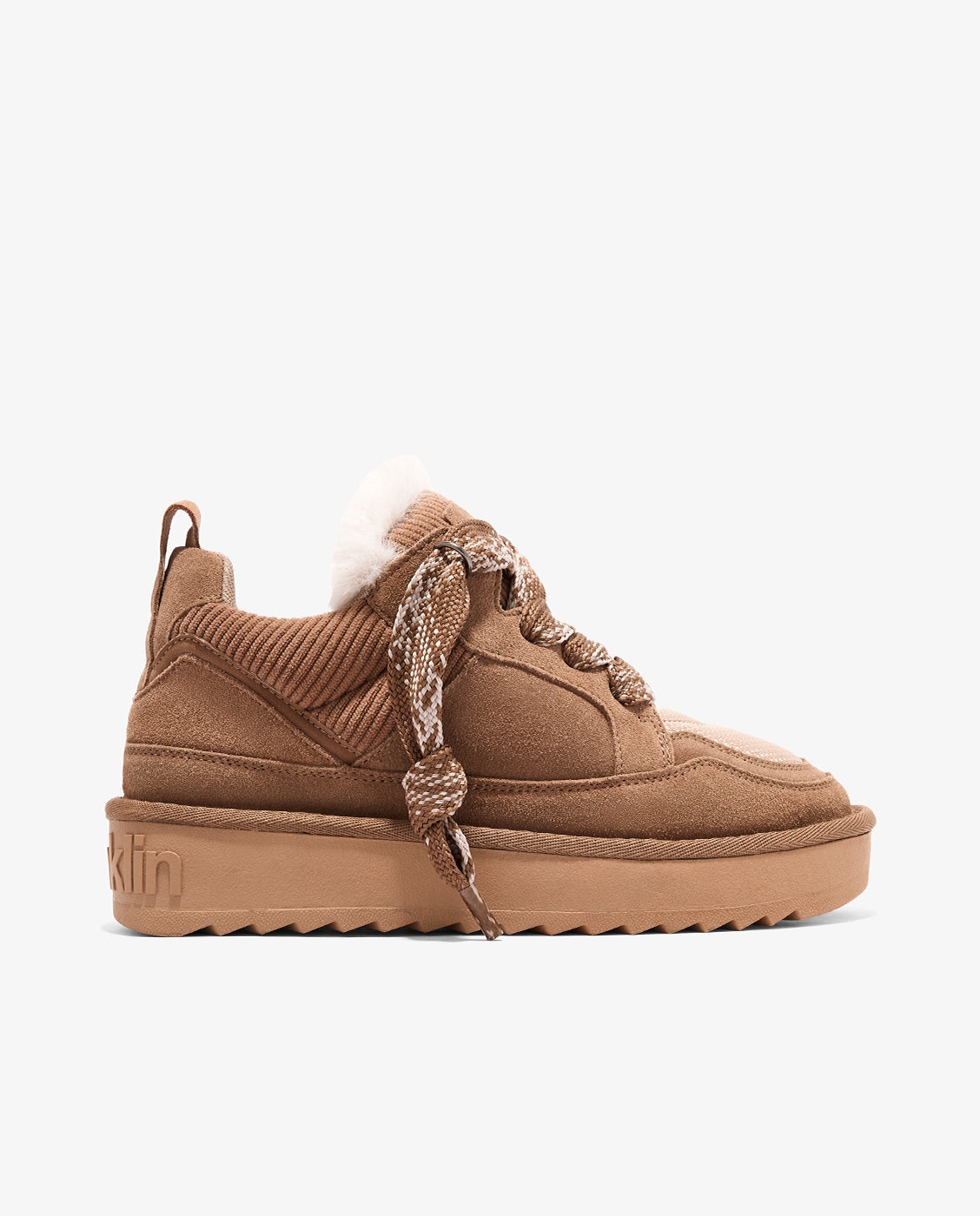 Botas de pelo de mujer estilo australianas de ante nordic snk - D.Franklin - Marrón Marrón-1