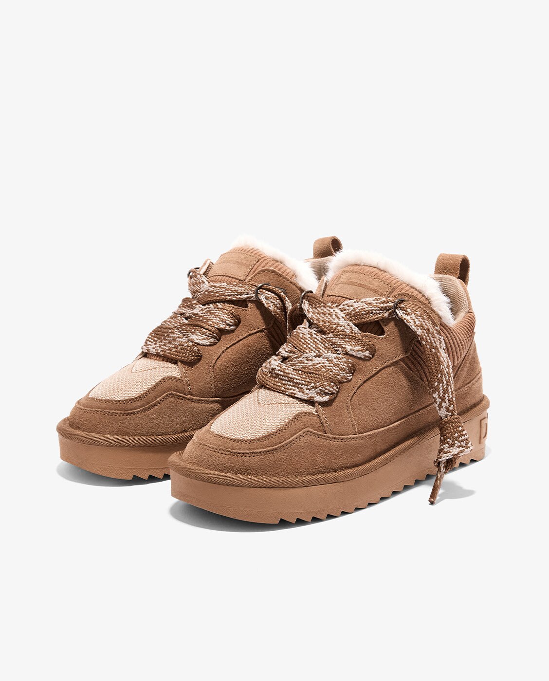 Botas de pelo de mujer estilo australianas de ante nordic snk - D.Franklin - Marrón Marrón-4
