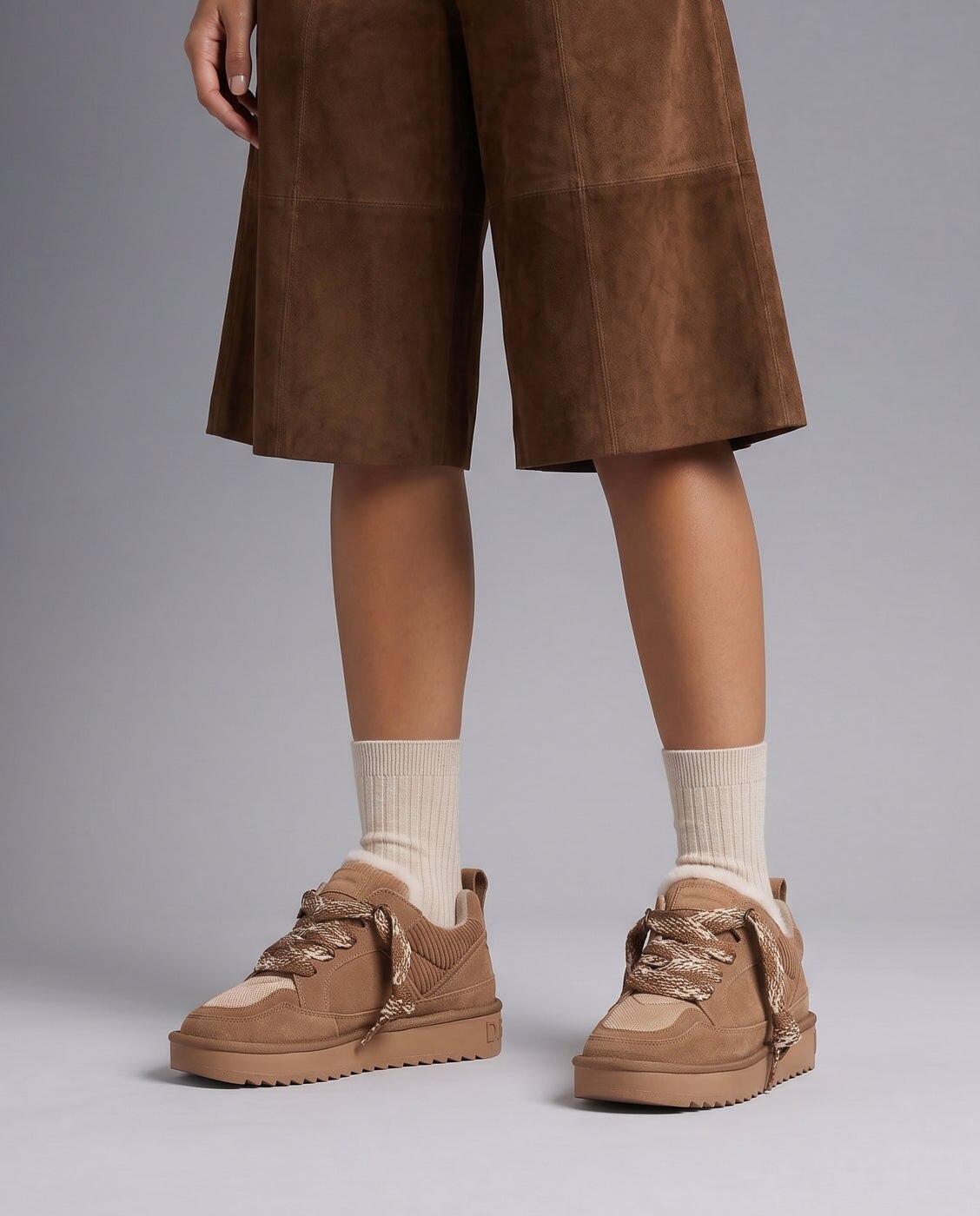Botas de pelo de mujer estilo australianas de ante nordic snk - D.Franklin - Marrón Marrón-2