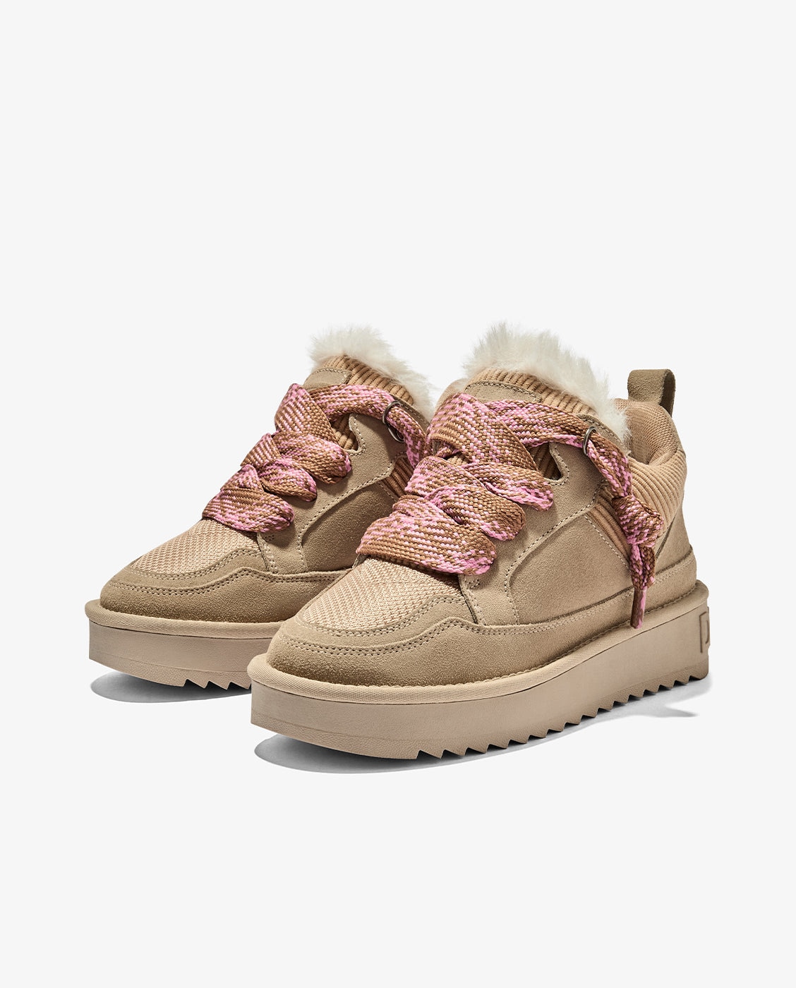 Botas de pelo de mujer estilo australianas de ante nordic snk - D.Franklin - Beige Beige-3