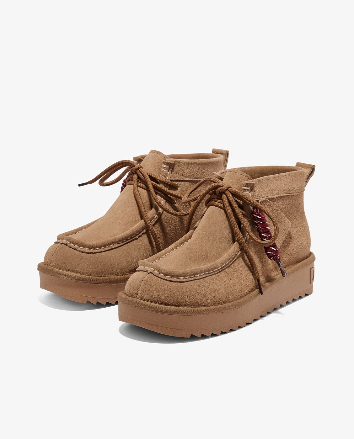 Botas de pelo de mujer estilo australianas de ante nordic bord - D.Franklin - Beige Beige-4
