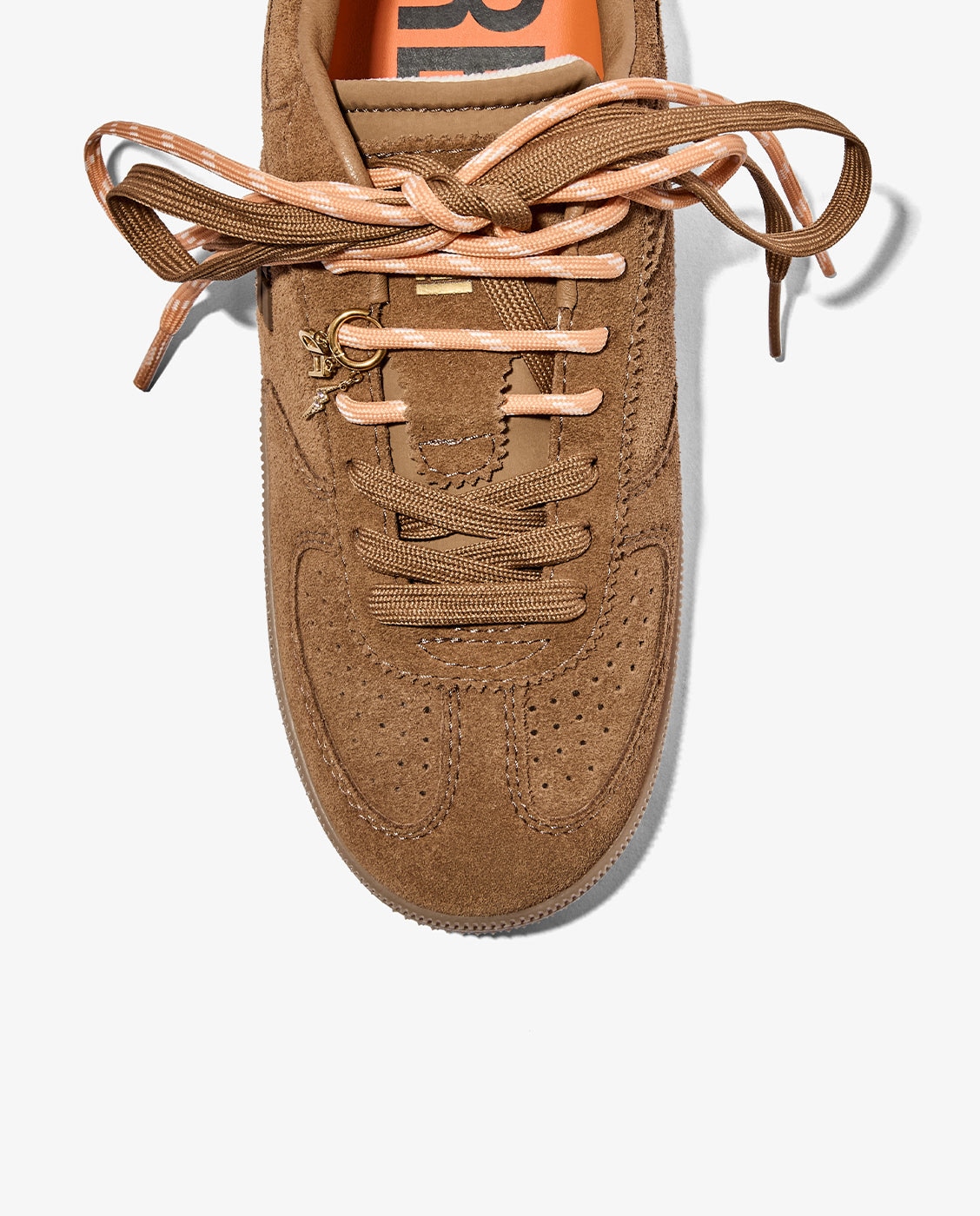 Zapatillas deportivas de mujer de ante rebel lab suede - D.Franklin - Marrón Marrón-4