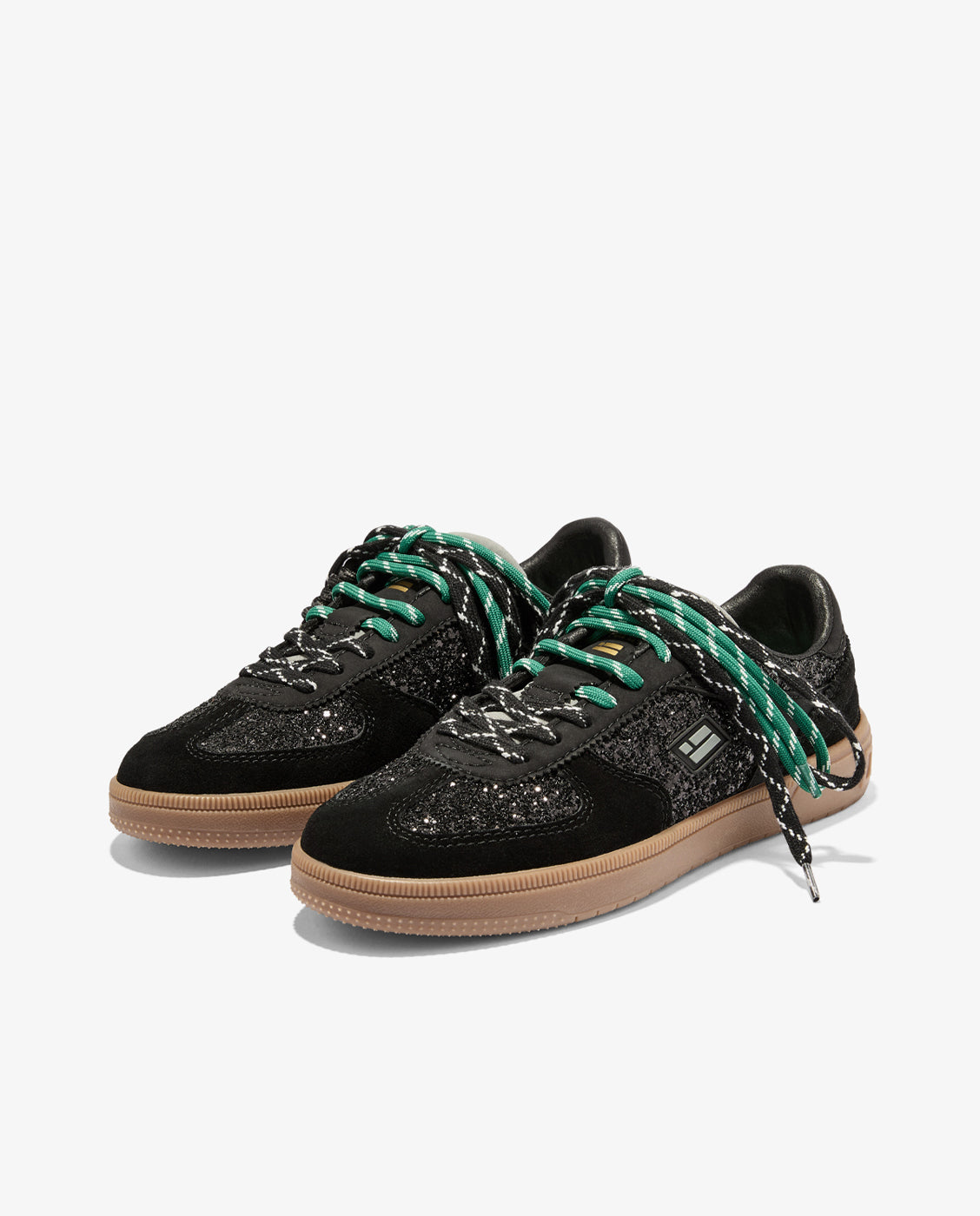 Zapatillas deportivas de mujer con brillo rebel lab glitter - D.Franklin - Negro Negro-3