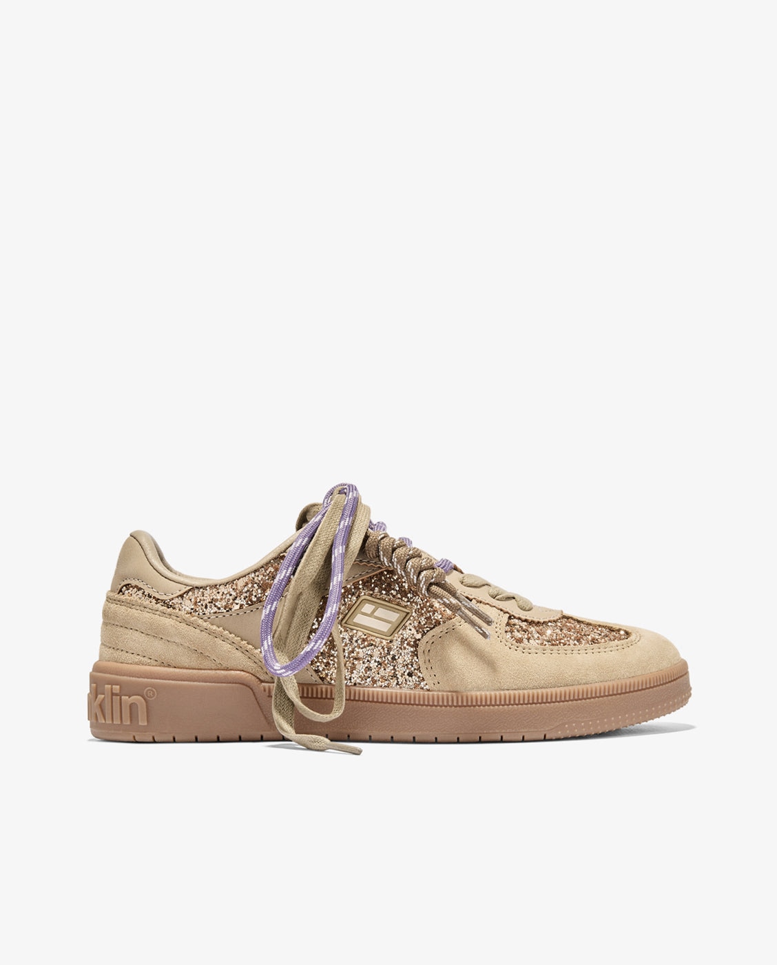 Zapatillas deportivas de mujer con brillo rebel lab glitter - D.Franklin - Oro Oro-1