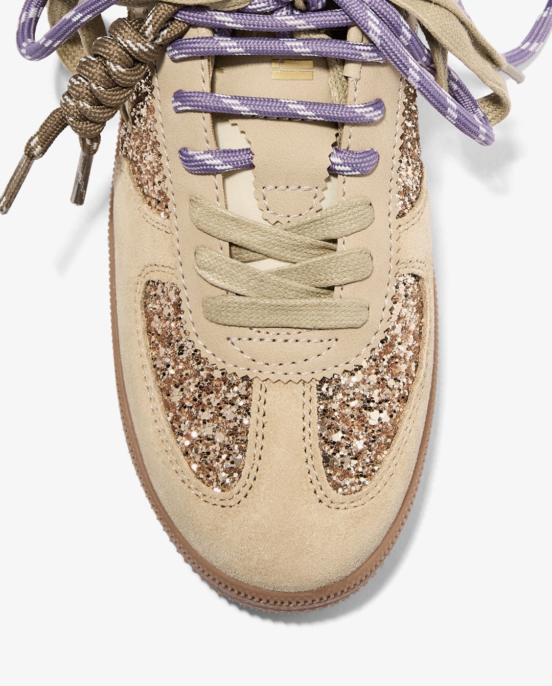 Zapatillas deportivas de mujer con brillo rebel lab glitter - D.Franklin - Oro Oro-4