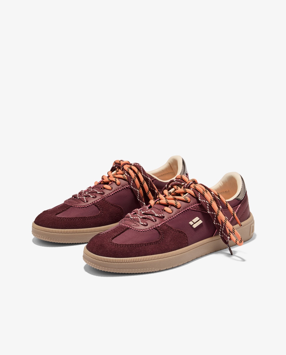 Zapatillas deportivas de mujer de nylon con cordones rebel lab - D.Franklin - Rojo Rojo-3
