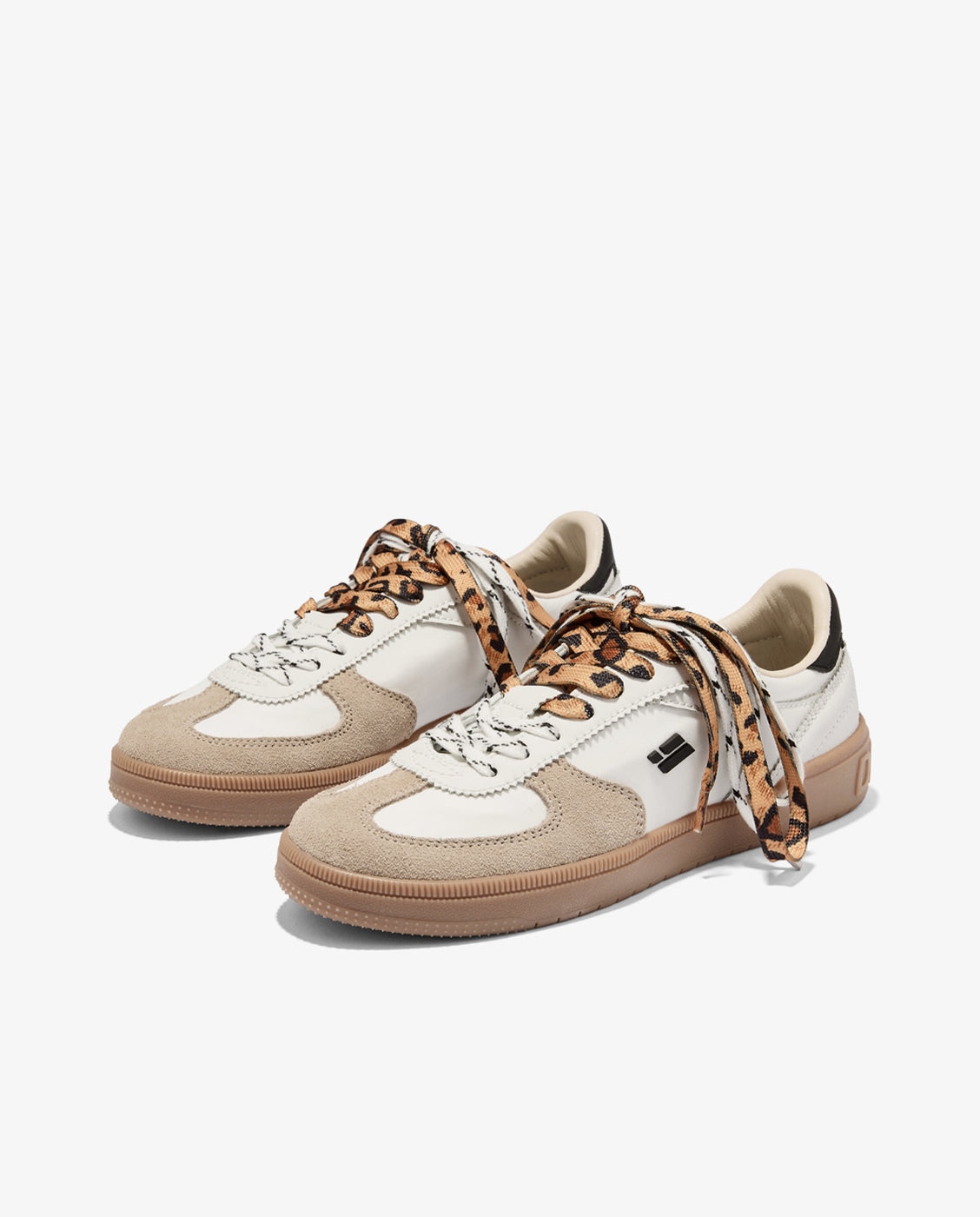 Zapatillas deportivas de mujer de nylon con cordones rebel lab - D.Franklin - Blanco Blanco-3