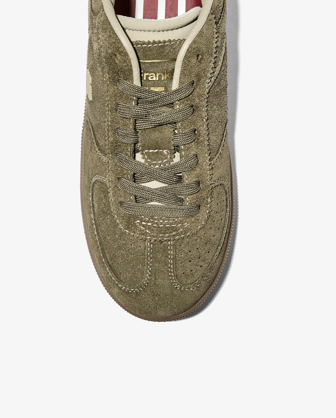 Zapatillas deportivas de hombre de ante y nylon rebel lab suede - D.Franklin - Kaki Kaki-4