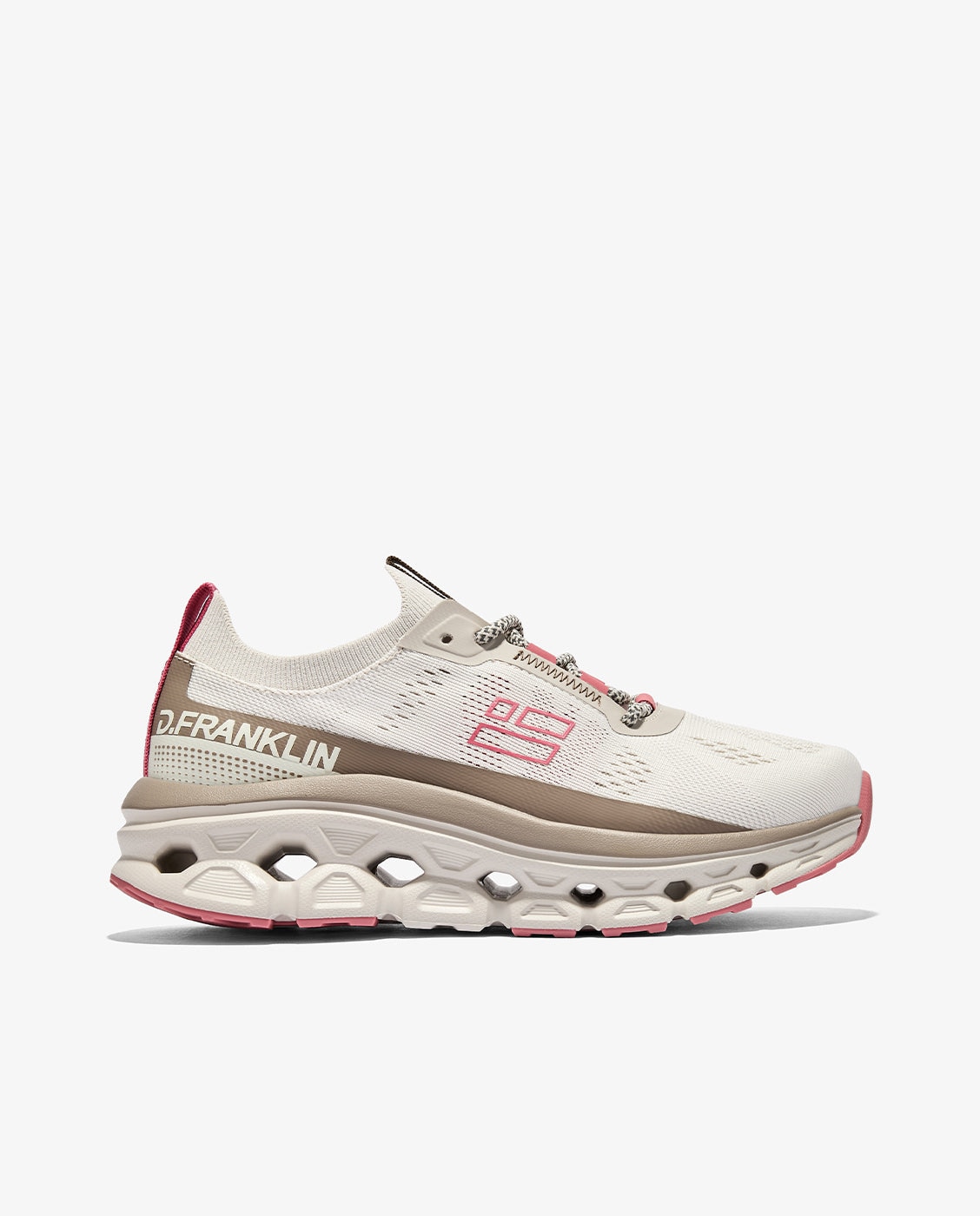 Zapatillas deportivas de mujer de tejido con plataforma aero - D.Franklin - Beige/Marrón Beige/Marrón-1
