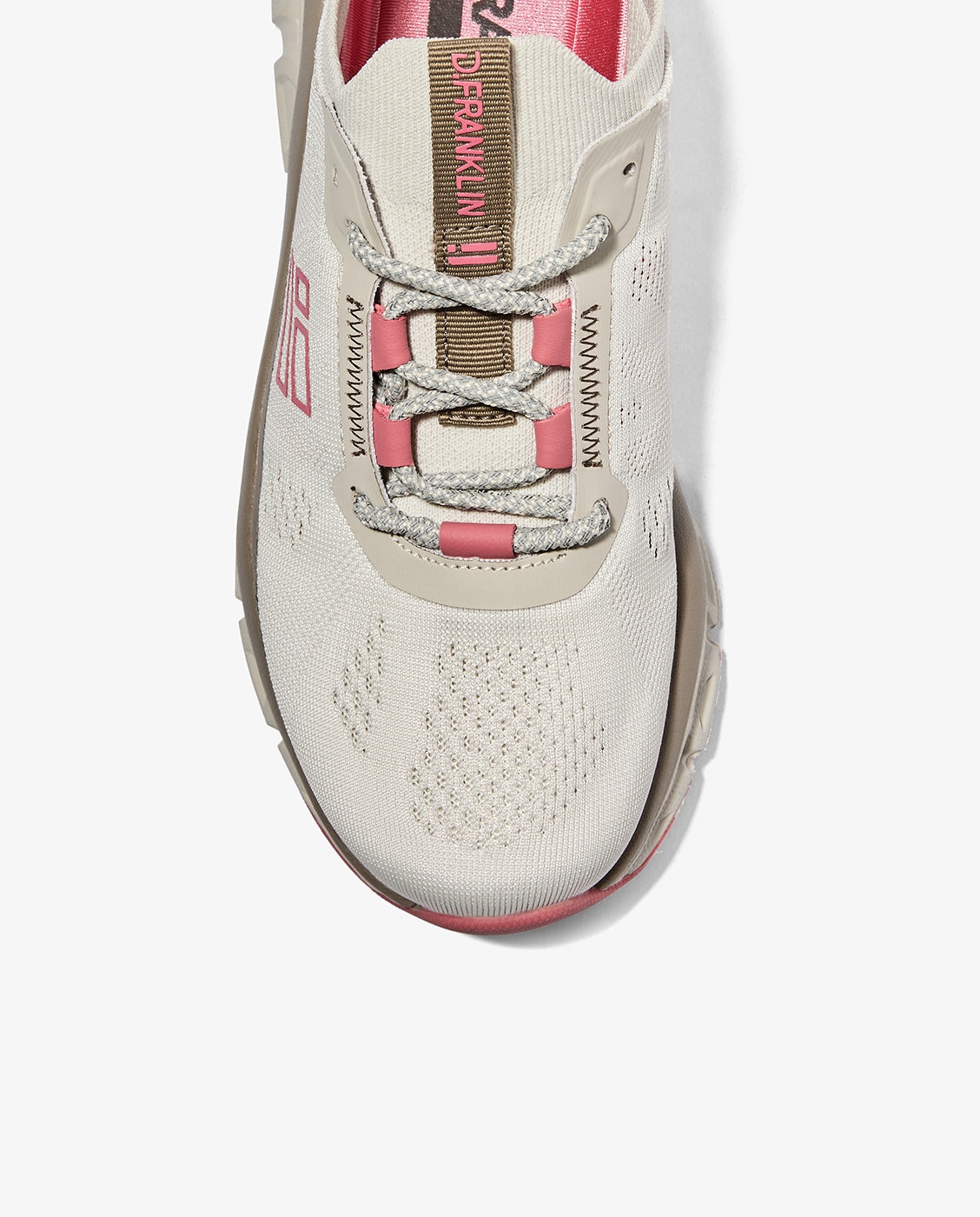 Zapatillas deportivas de mujer de tejido con plataforma aero - D.Franklin - Beige/Marrón Beige/Marrón-4