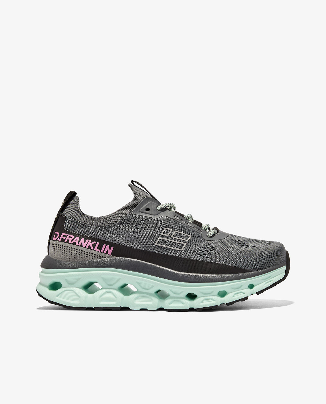 Zapatillas deportivas de mujer con plataforma aero mesh - D.Franklin - Gris Gris-1