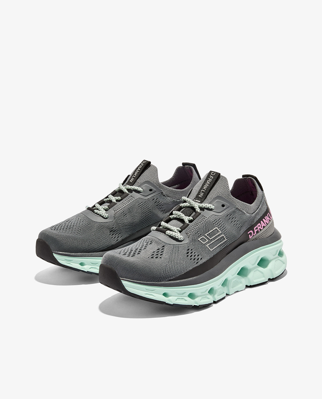 Zapatillas deportivas de mujer con plataforma aero mesh - D.Franklin - Gris Gris-3