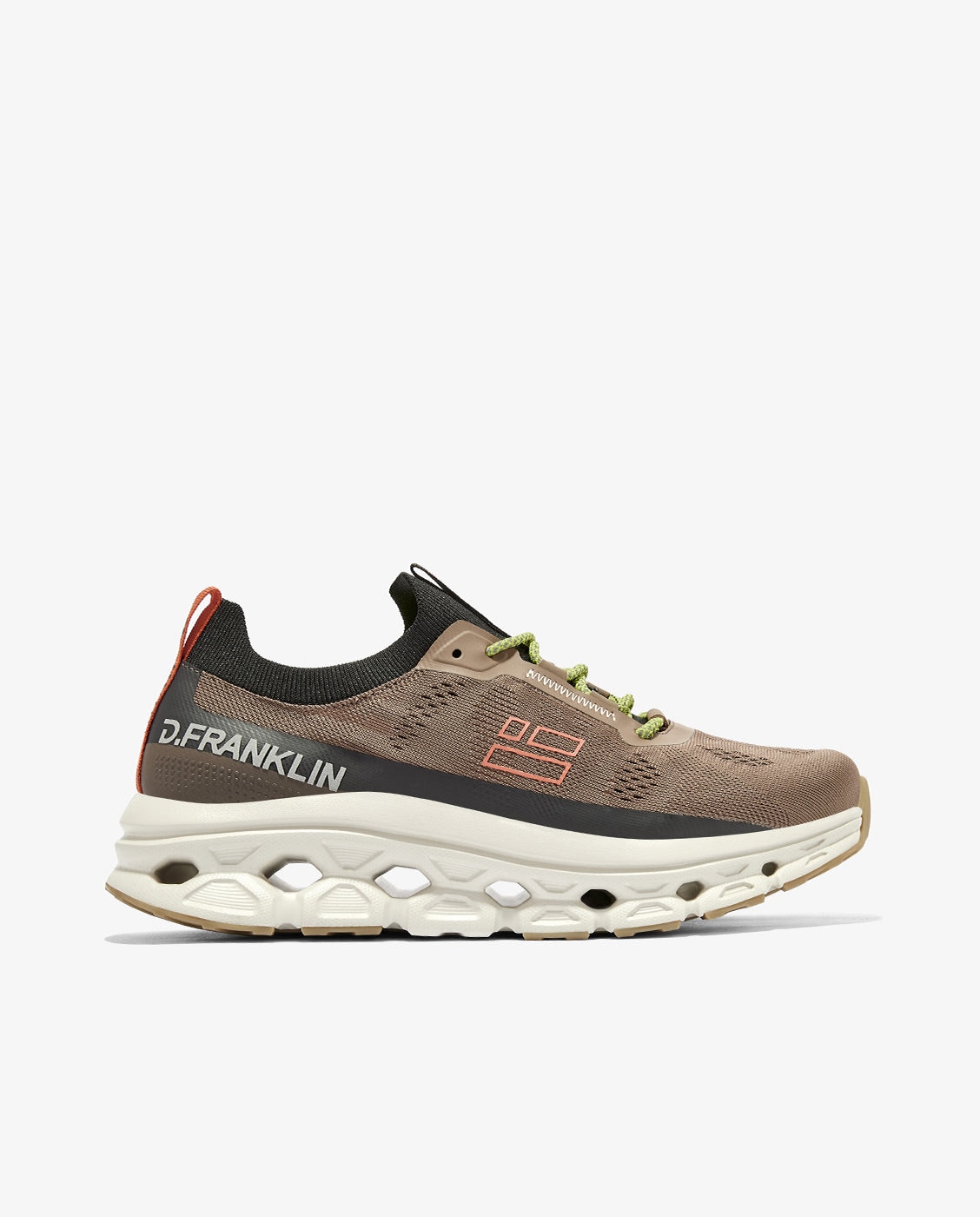 Zapatillas deportivas de hombre con plataforma aero mesh - D.Franklin - Marrón Marrón-1
