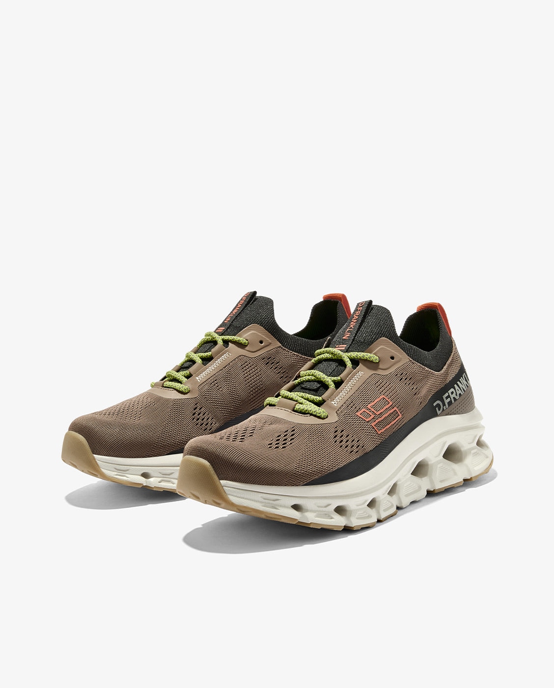 Zapatillas deportivas de hombre con plataforma aero mesh - D.Franklin - Marrón Marrón-3