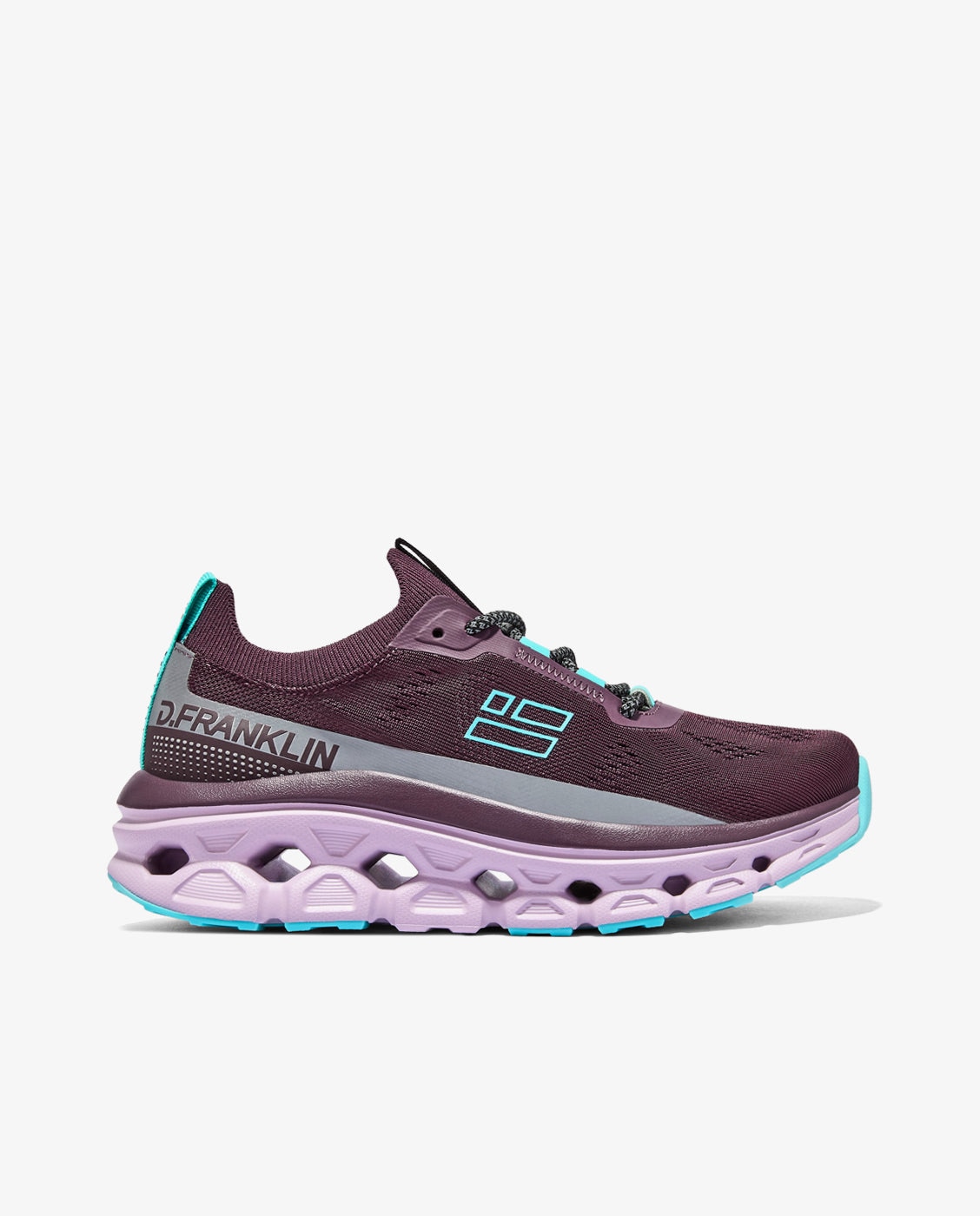 Zapatillas deportivas de mujer con plataforma aero mesh - D.Franklin - Morado Morado-1