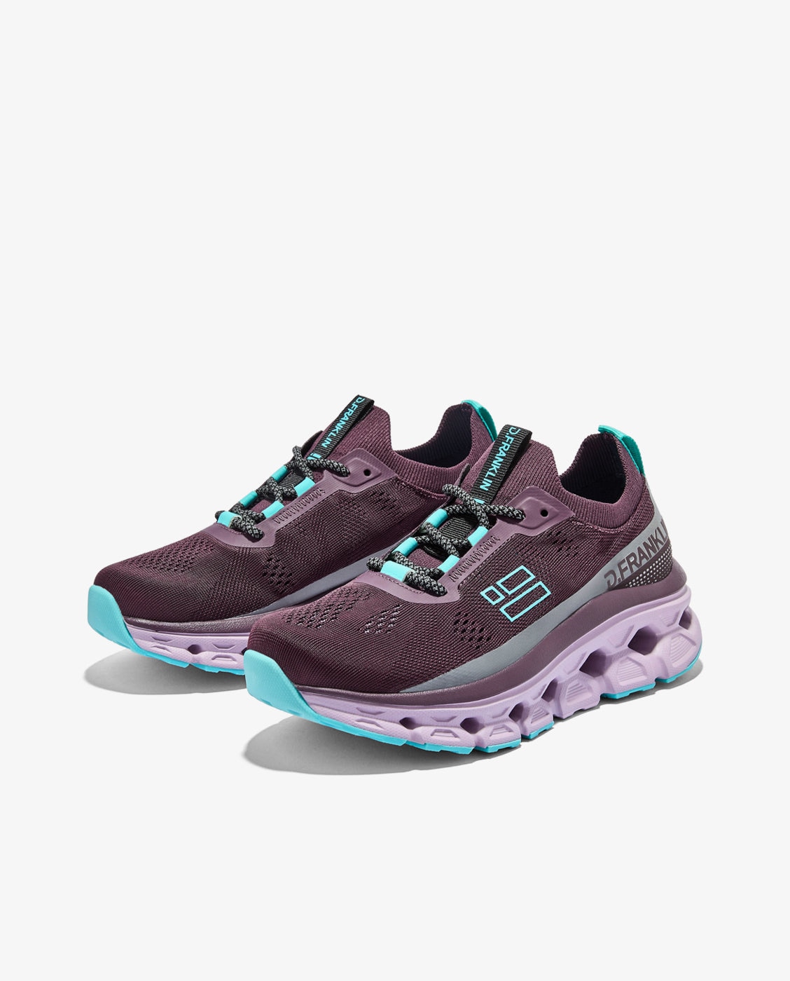 Zapatillas deportivas de mujer con plataforma aero mesh - D.Franklin - Morado Morado-3