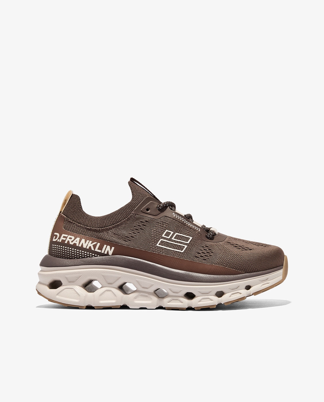 Zapatillas deportivas unisex con plataforma aero mesh - D.Franklin - Marrón chocolate Marrón chocolate-1