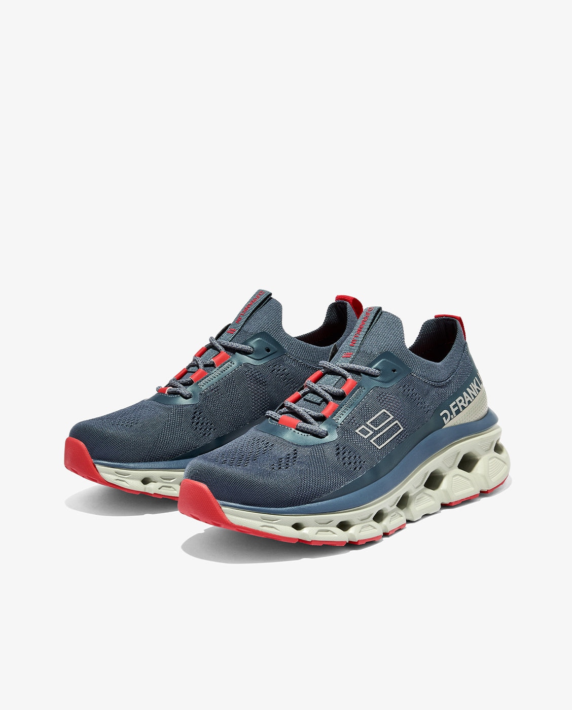 Zapatillas deportivas de hombre con plataforma aero mesh - D.Franklin - Azul Azul-3