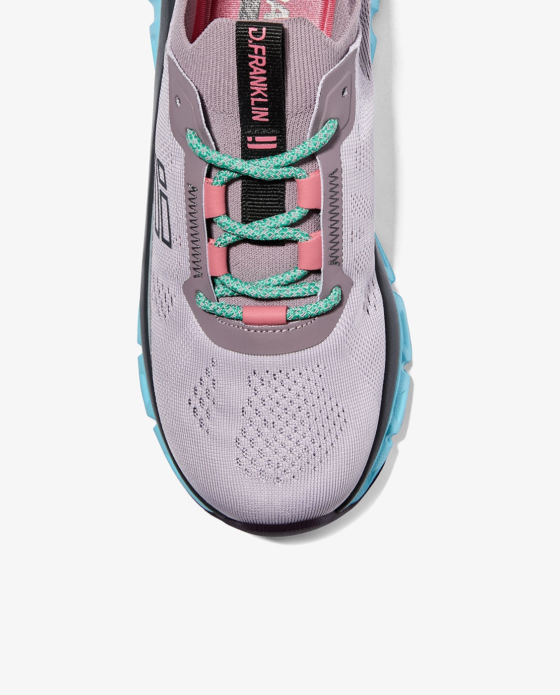 Zapatillas deportivas de mujer con plataforma aero mesh - D.Franklin - Gris / Azul Gris / Azul-4