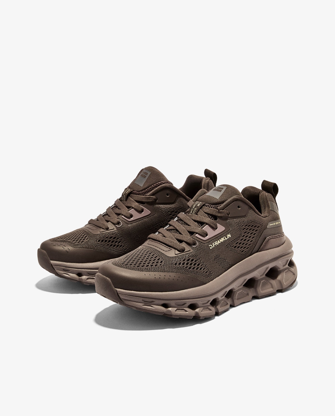 Zapatillas deportivas unisex con plataforma aero dual - D.Franklin - Marrón Marrón-3