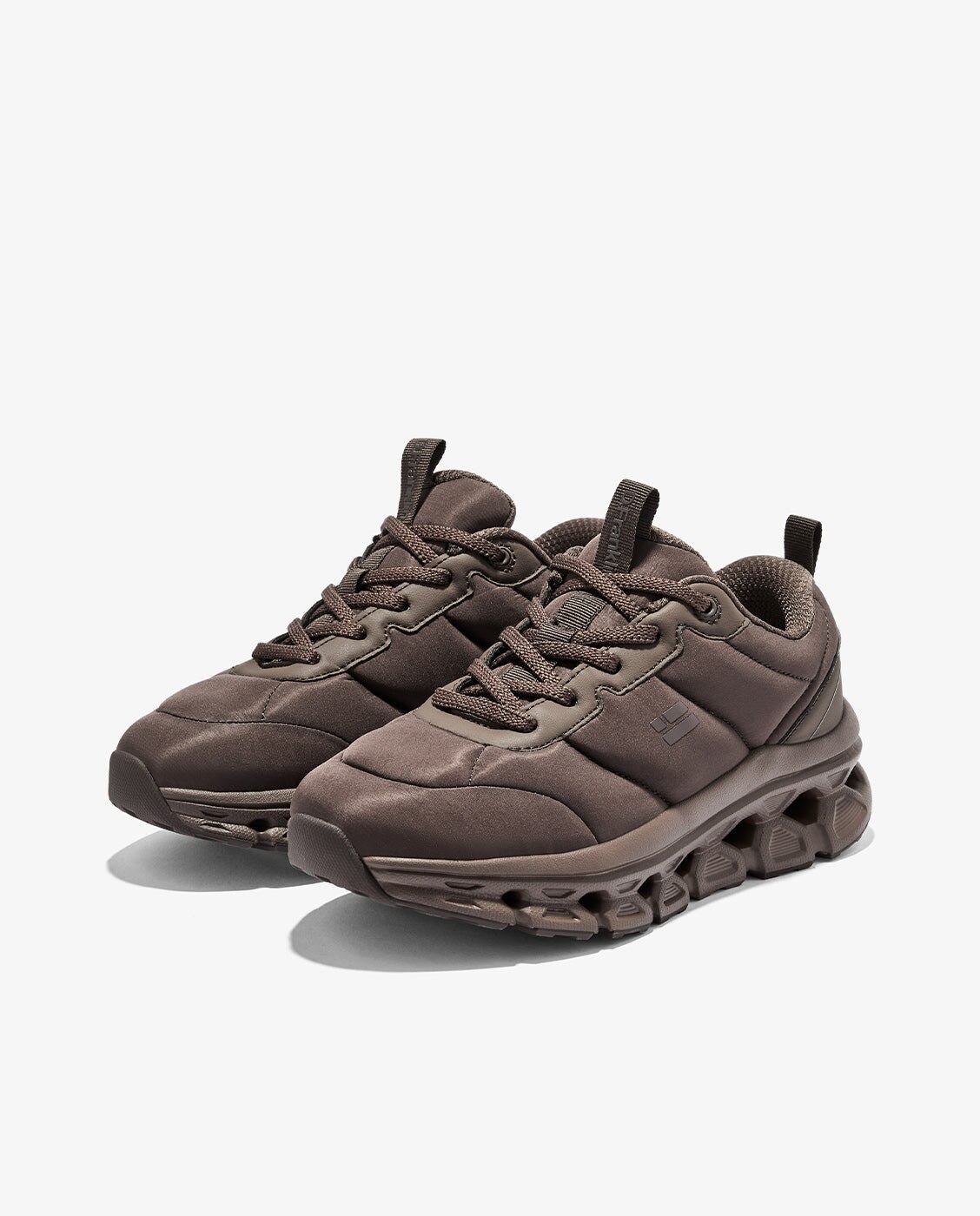 Zapatillas deportivas unisex de nylon con plataforma aero - D.Franklin - Marrón oscuro Marrón oscuro-3