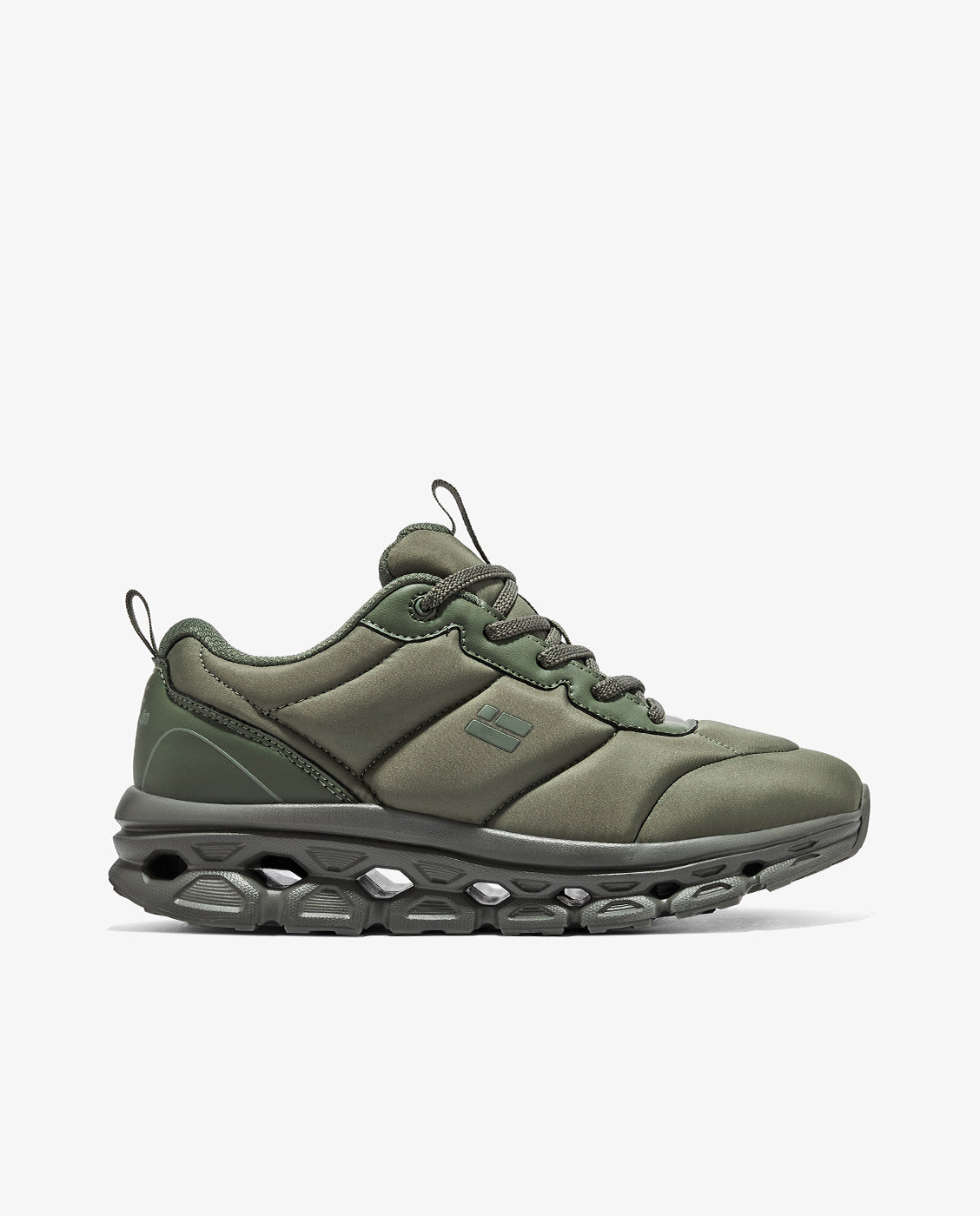 Zapatillas deportivas unisex de nylon con plataforma aero - D.Franklin - Verde militar Verde militar-1