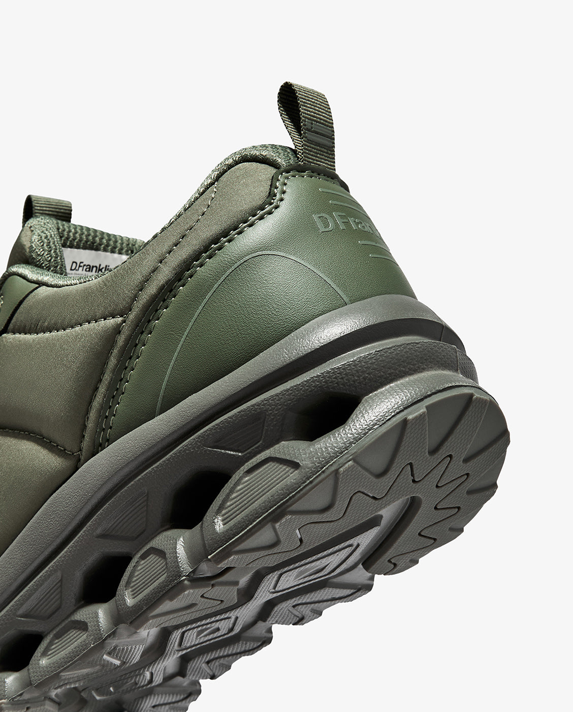 Zapatillas deportivas unisex de nylon con plataforma aero - D.Franklin - Verde militar Verde militar-2