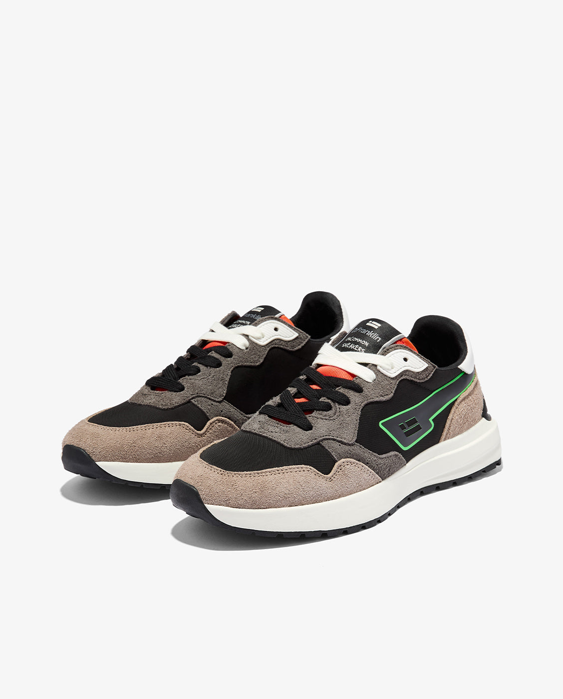 Zapatillas deportivas de hombre de ante soul - D.Franklin - Negro Negro-4