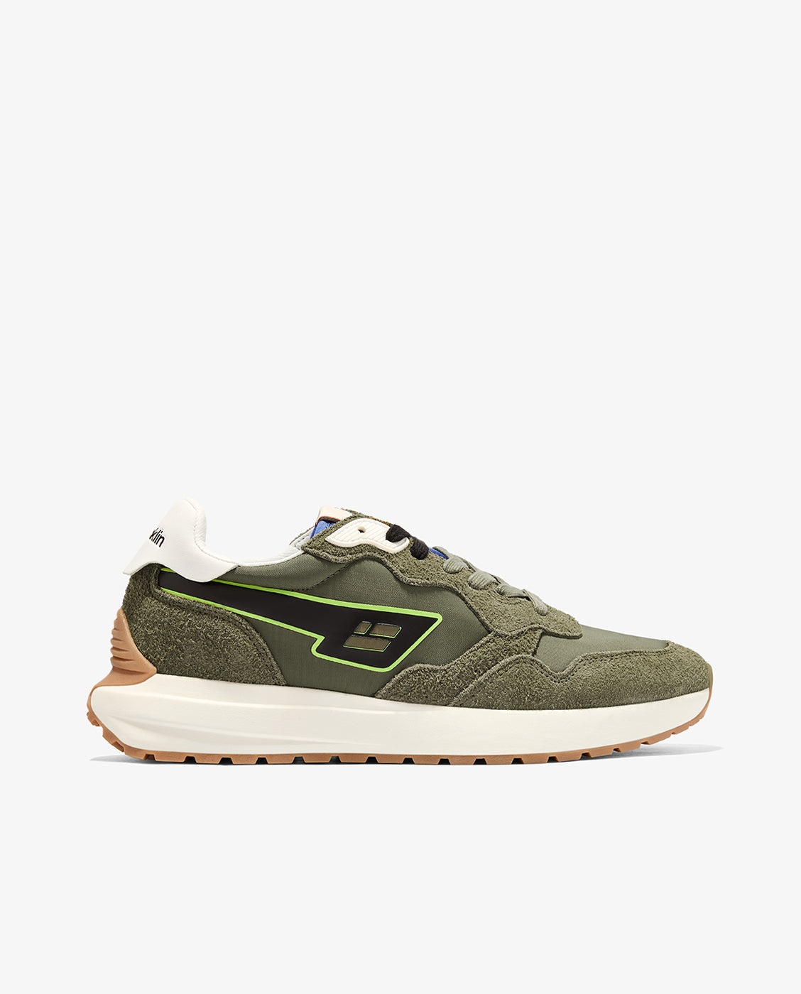 Zapatillas deportivas de hombre de ante soul - D.Franklin - Verde Verde-1