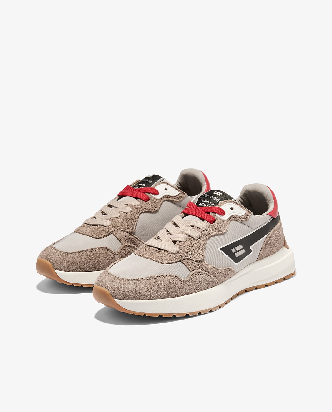 Zapatillas deportivas de hombre de ante soul - D.Franklin - Marrón Marrón-3