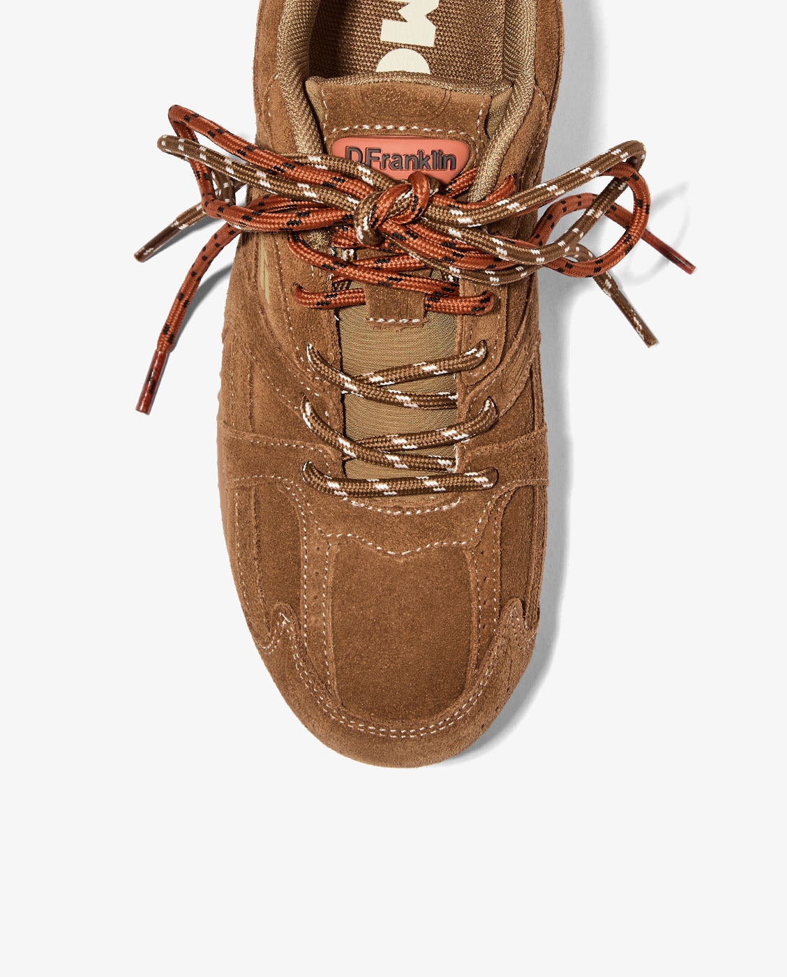 Zapatillas deportivas de mujer en piel con cordones imola - D.Franklin - Marrón Marrón-4