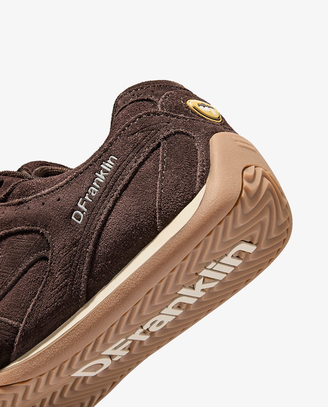 Zapatillas deportivas de mujer en piel con cordones imola - D.Franklin - Marrón oscuro Marrón oscuro-2