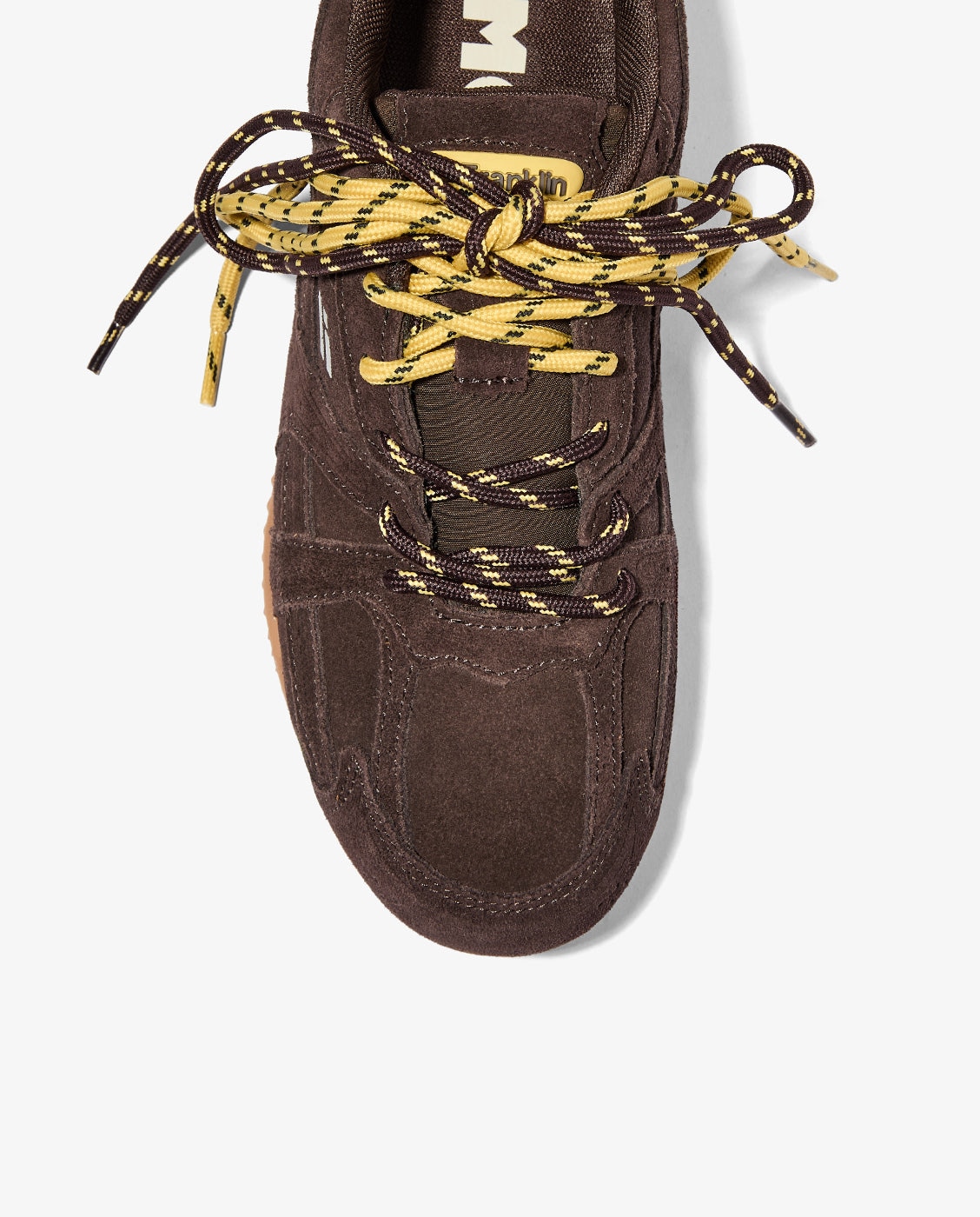 Zapatillas deportivas de mujer en piel con cordones imola - D.Franklin - Marrón oscuro Marrón oscuro-4