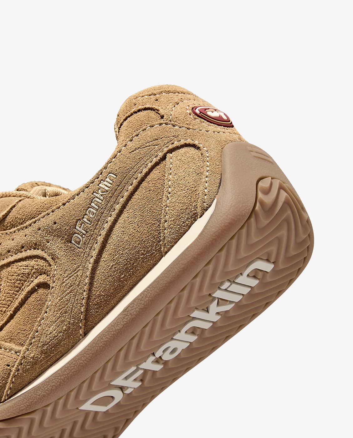 Zapatillas deportivas de mujer en piel con cordones imola - D.Franklin - Beige Beige-2