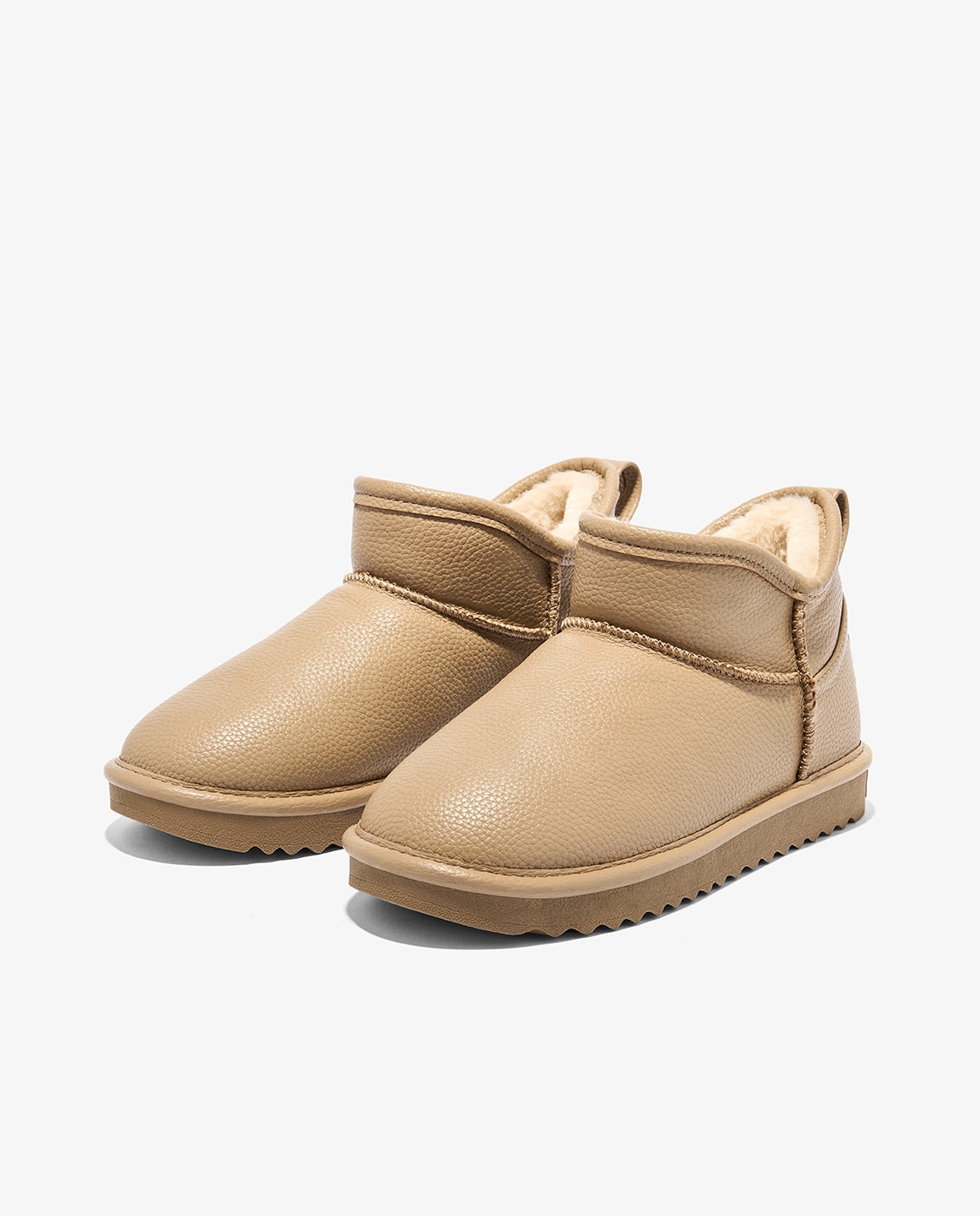 Botas de pelo de mujer estilo australianas de caña baja nordic lite ww - D.Franklin - Beige Beige-3