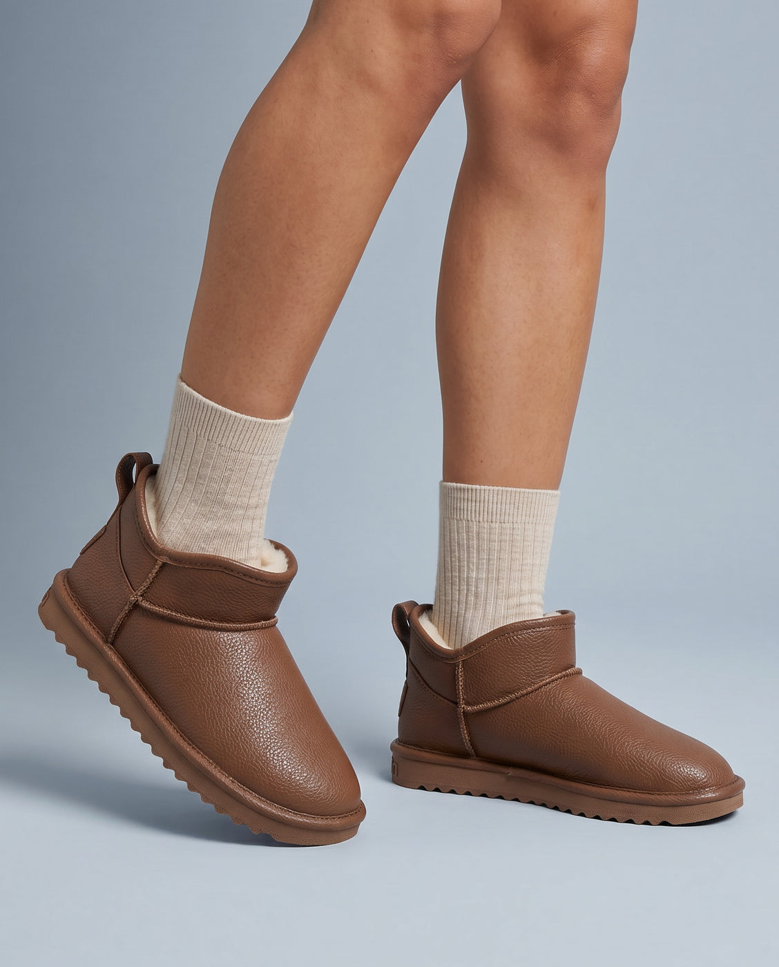 Botas de pelo de mujer estilo australianas de caña baja nordic lite ww - D.Franklin - Marrón Marrón-2