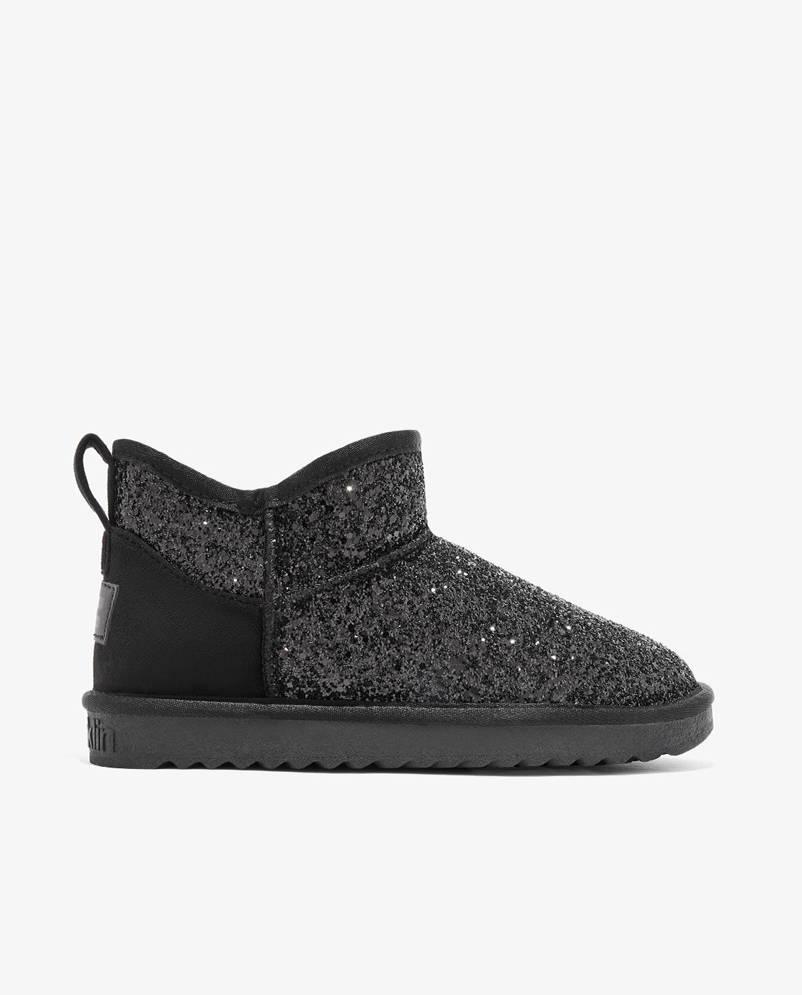 Botas de pelo de mujer estilo australianas de caña baja nordic lite ww glitter - D.Franklin - Negro Negro-1