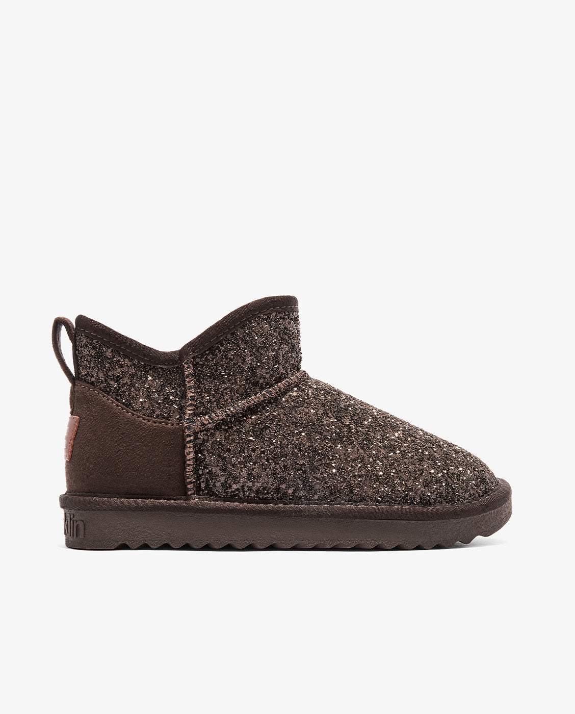 Botas de pelo de mujer estilo australianas de caña baja nordic lite ww glitter - D.Franklin - Marrón chocolate Marrón chocolate-1
